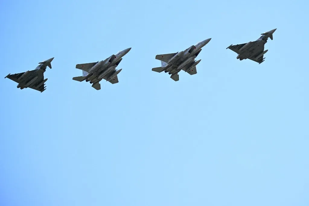 Orosz-ukrán háború: Eurofighter Typhoon vadászgépek semmisítették meg az ukrán drónokat – Fotó: TOBIAS SCHWARZ / AFP