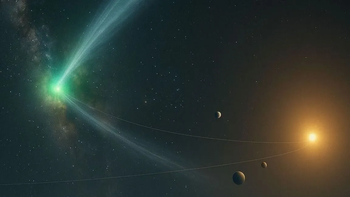 A tudósok szerint a 3I/ATLAS nevű csillagközi üstökös a galaxis egy rendkívül hideg, elszigetelt térségéből származhat (Illusztráció)