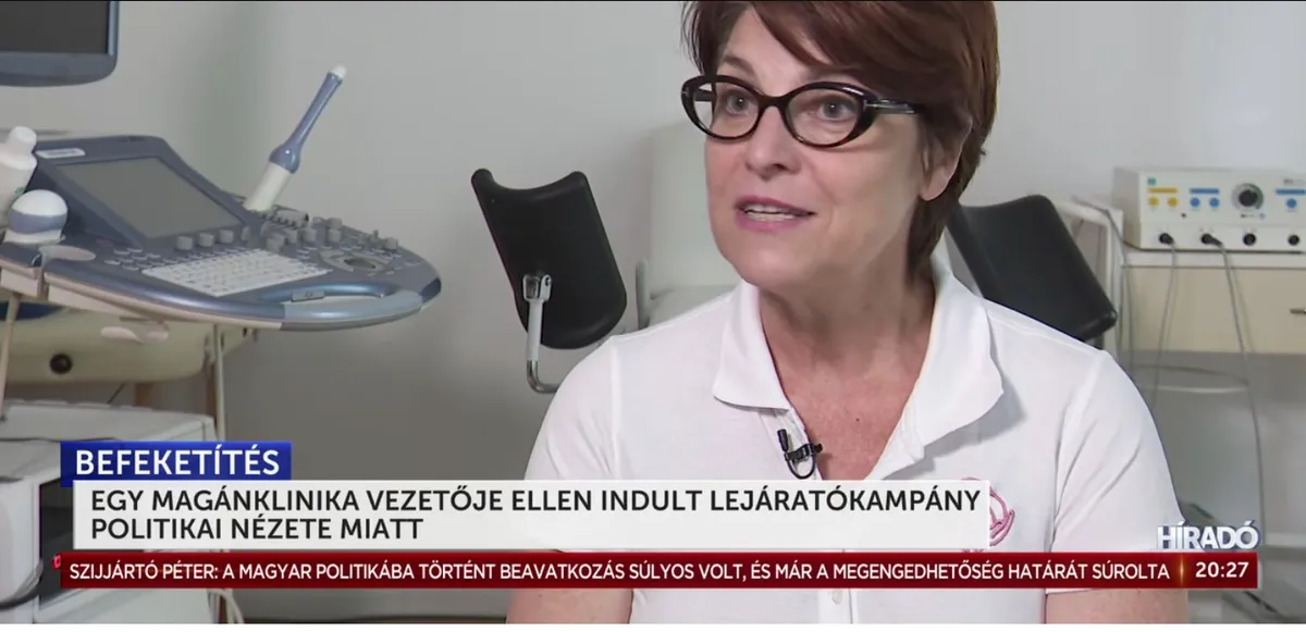 A magánklinika vezetője a politikai nézetei miatt lett egy lejárató kampány célpontja