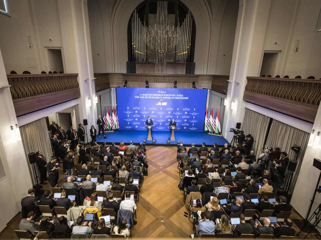 Orbán Viktor, OrbánViktor, James David Vance, JamesDavidVance, amerikai alelnök, OrbánViktorDavidVance, JD Vance, JDVance, sajtótájékoztató, 2026.04.07.