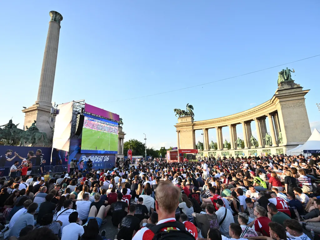 BL, Bajnokok Ligája, BajnokokLigájaBudapest, döntő, PSG - Arsenal, PSGArsenal, szurkoló, hangulat, Budapest, Puskás Aréna, PuskásAréna, mérkőzés, 2026.05.30.