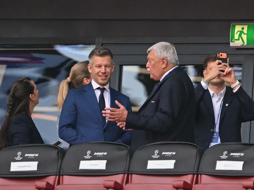 BL, Bajnokok Ligája, BajnokokLigájaBudapest, döntő, PSG - Arsenal, PSGArsenal, szurkoló, hangulat, Budapest, Puskás Arána, PuskásAréna, Magyar Péter, MagyarPéter, politikus, sztár, politikussztárgaléria, 2026.05.30.