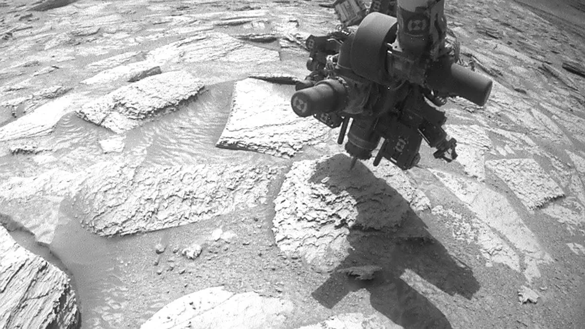 A Curiosity marsjáró fúrója