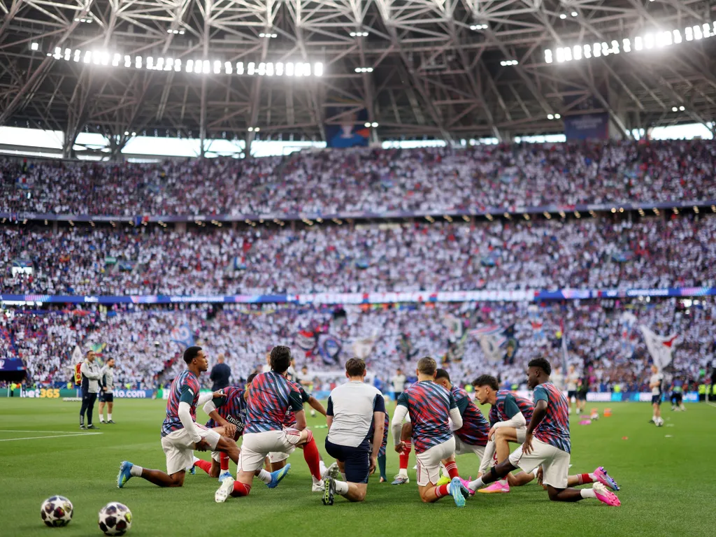 BL, Bajnokok Ligája, BajnokokLigájaBudapest, döntő, PSG - Arsenal, PSGArsenal, szurkoló, hangulat, Budapest, Puskás Aréna, PuskásAréna, 2026.05.30.