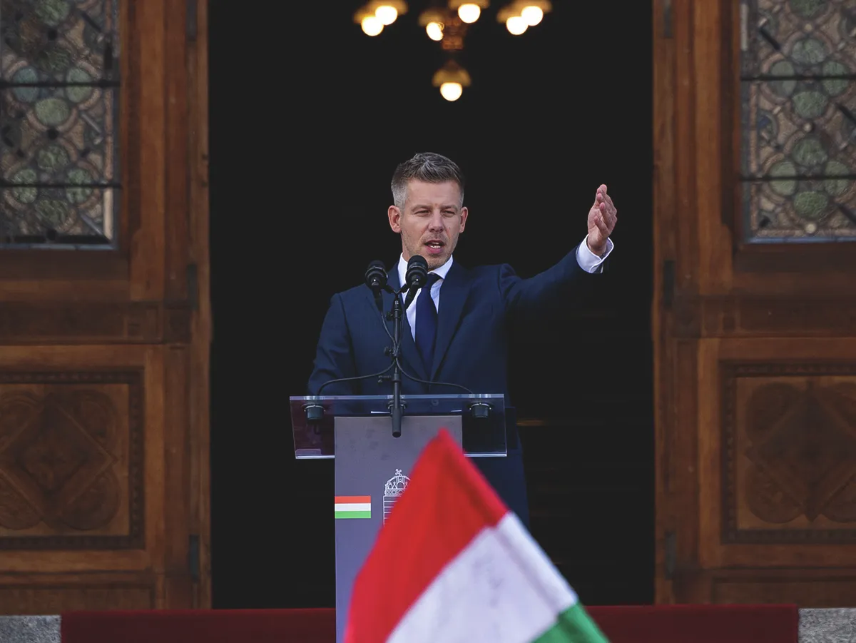 Az új Országgyűlés alakuló ülése - A Tisza Párt rendezvénye a Kossuth téren, AtiszaPártrendezvénye, Magyar Péter miniszterelnök, MagyarPéterminiszterelnök, 2026. május 9., 2026.05.09. Tisza
