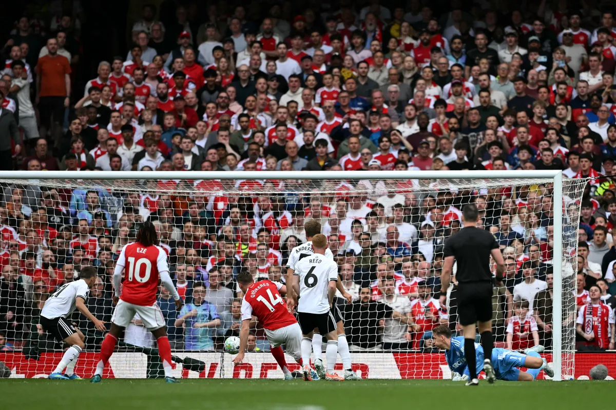 Az Arsenal hamar előnybe került a Fulham ellen