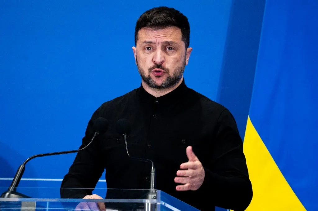 Volodimir Zelenszkij – Fotó: MASSIMO VALICCHIA / NurPhoto