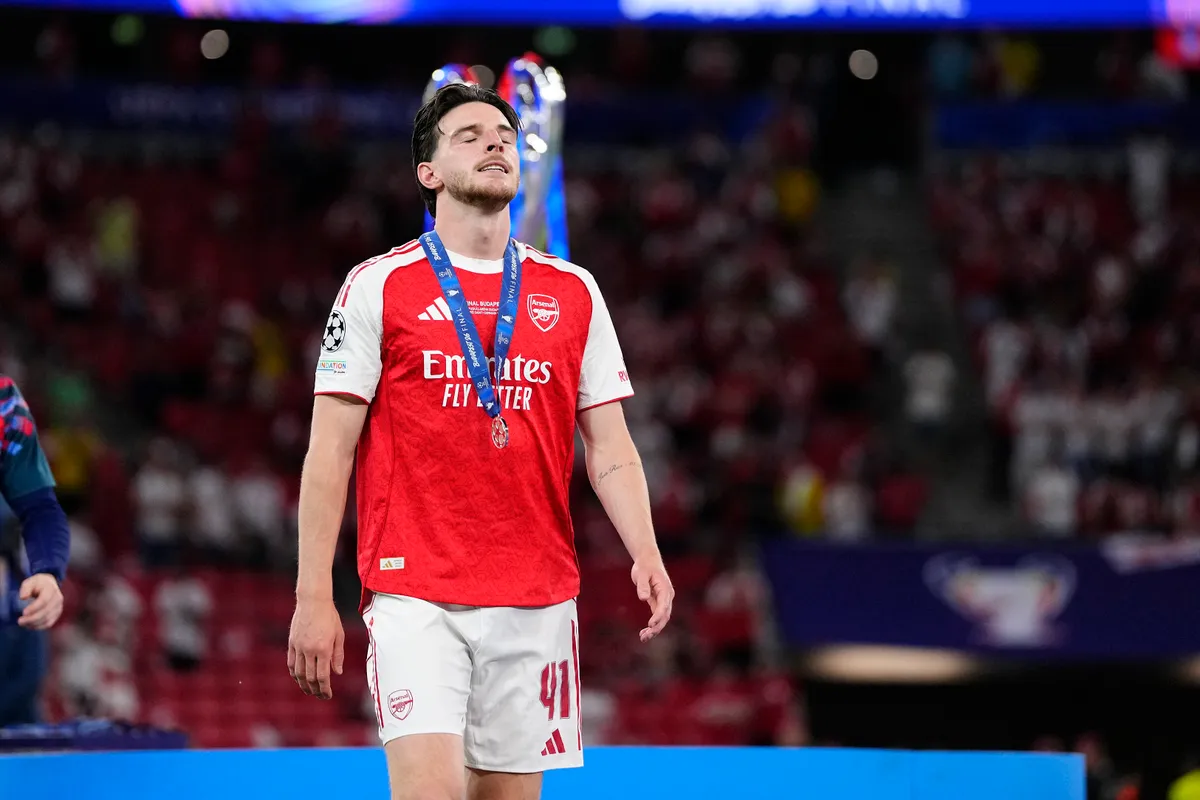Declan Rice elképesztően csalódott volt az elveszített BL-döntő után Fotó: JOSE BRETON / NurPhoto