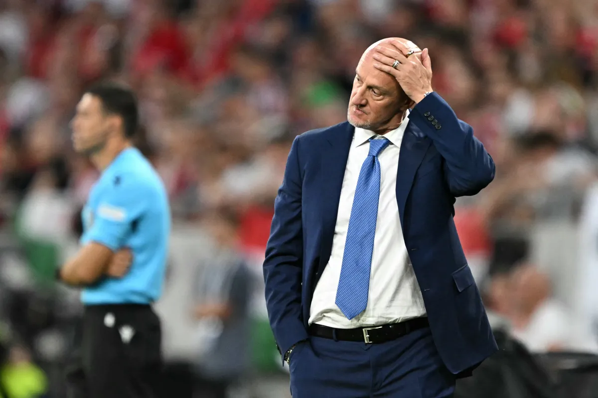 Hungary's Italian head coach Marco Rossi gestures during the international friendly football match between Hungary and Sweden in Budapest on June 6, 2025. (Photo by Attila KISBENEDEK / AFP)
