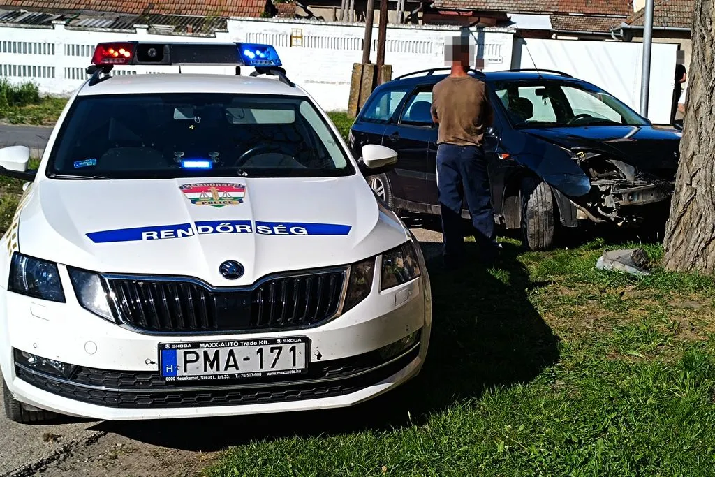 Balesettel zárult a rendőri hajsza