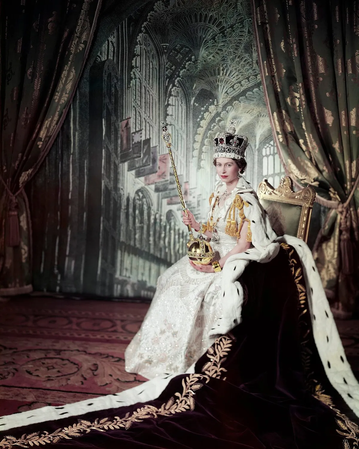 II. Erzsébet koronázási portréja, 1953.