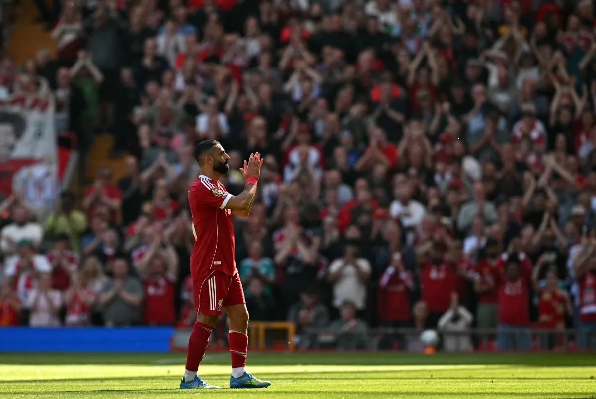 Mohamed Szalah a Liverpool történetének az egyik legjobb játékosa, ha megszólal, arra mindenki odafigyel Fotó: PAUL ELLIS / AFP