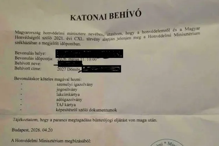 Katonai behívókkal ijesztegetik a lakosokat a csalók
