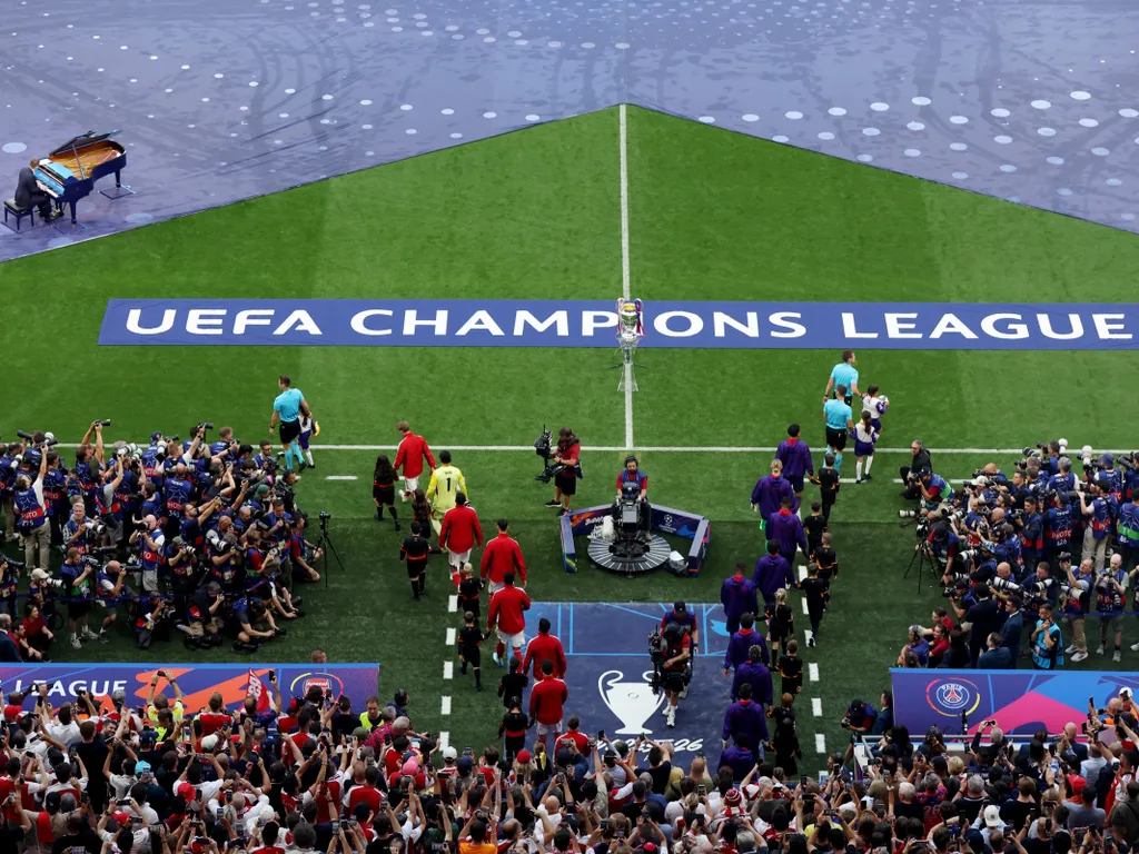 BL, Bajnokok Ligája, BajnokokLigájaBudapest, döntő, PSG - Arsenal, PSGArsenal, szurkoló, hangulat, Budapest, Puskás Aréna, PuskásAréna, mérkőzés, 2026.05.30.