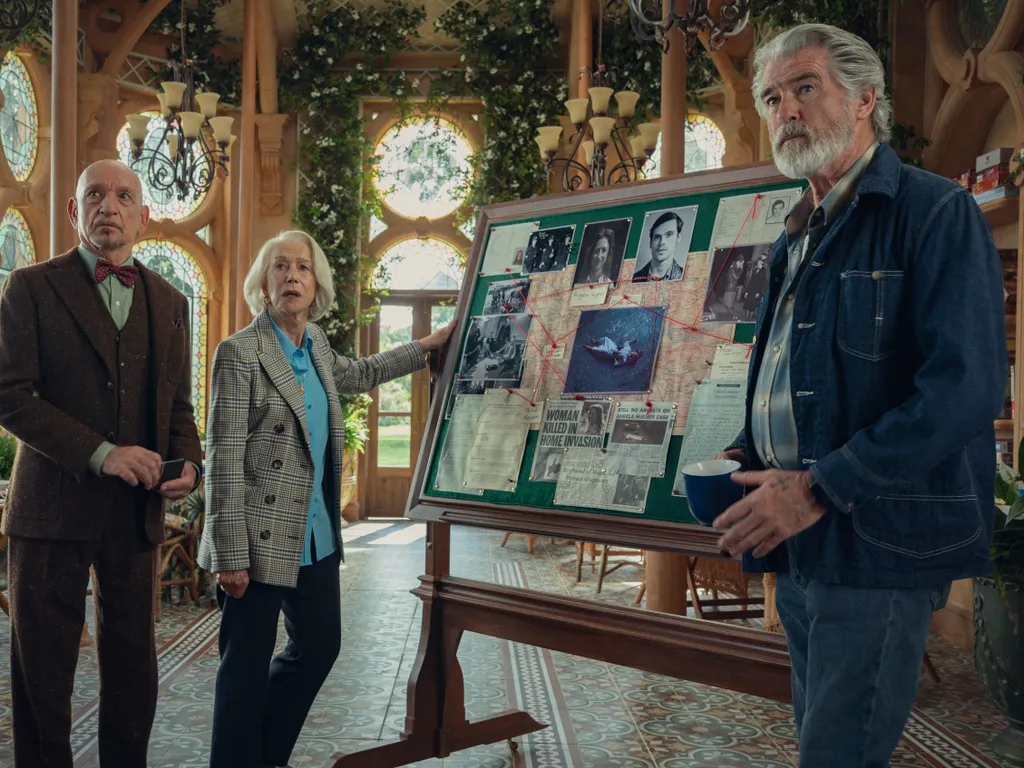 a születésnapos Pierce Brosnan, aszületésnaposPierceBrosnan, PierceBrosnan,      RELEASE DATE: August 28, 2025 TITLE: The Thursday Murder Club STUDIO: Amblin Entertainment DIRECTOR: Chris Columbus PLOT: Four irrepressible retirees spend their time solving