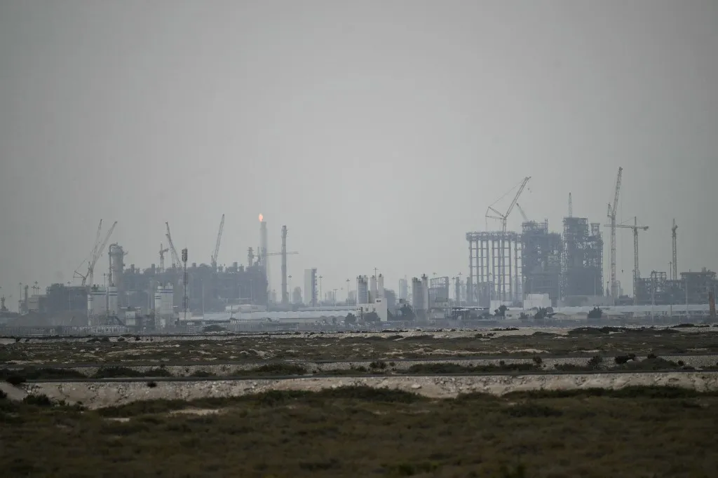 This photo shows QatarEnergy's operating facilities in Ras Laffan Industrial City on March 2, 2026. Qatar suspended liquefied natural gas production on March 2, causing a massive leap in prices, after Iranian strikes hit Gulf energy facilities in a new escalation of the Middle East war. (Photo by AFP)