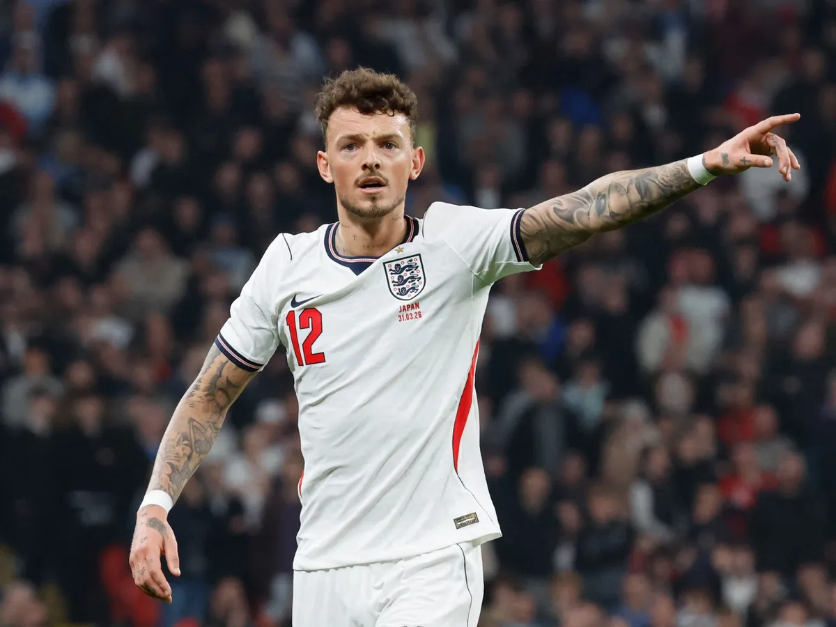 England's Ben White of Arsenal in action during an international friendly match between England and Japan at Wembley Stadium, London, on March 31, 2026. (Photo by Action Foto Sport/NurPhoto) (Photo by Action Foto Sport / NurPhoto via AFP)