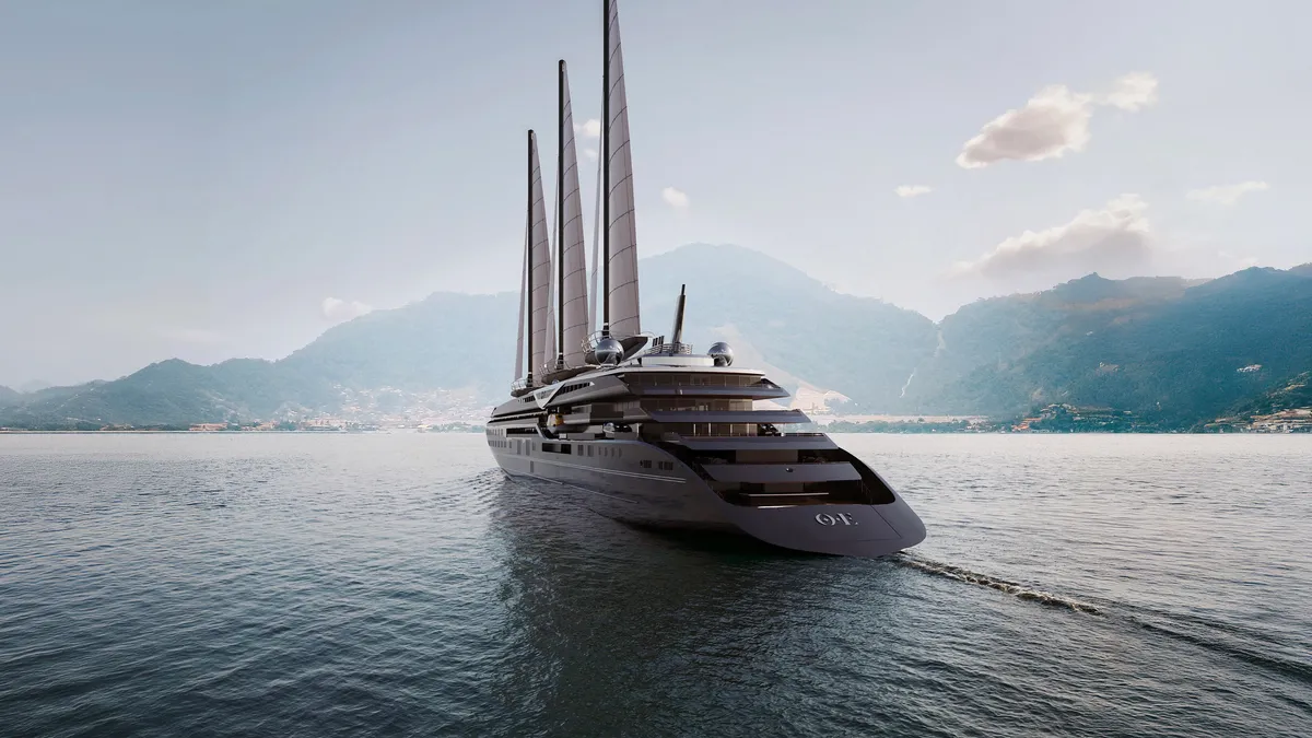 Pictures must credit: Orient Express The company behind the luxury Orient Express train is about to start taking bookings — for the world’s largest sailing ship. The Corinthian is a 220 metre sailing yacht which is said to redefine opulence at sea. It merges cutting-edge technology, design, and sustainability for a level of sophistication claimed to be “unmatched in modern luxury cruising.” Itineraries begin in June 2026 with the Corinthian cruising the French Riviera and Mediterranean; It has 54 cabins including six luxury suites for a total of 110 guests all offering ocean views, across four decks. Onboard, guests have a choice of five gourmet restaurants, one of which is helmed by Michelin-starred chef Yannick Alléno. These are complimented by eight bars offering curated cocktail menus in settings that range from intimate lounges to open-air terraces. The Corinthian has a spa, swimming pool and gym. There is also a state-of-the-art movie theatre showing screenings of classic films and new releases. For musicians who may be aboard, there is a recording studio said to help them to “capture inspiration while at sea.” The yacht is being built by French shipyard Chantiers de l'Atlantique based near Nantes. Picture supplied by JLPPA