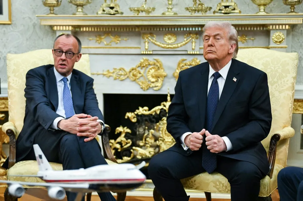 Friedrich Merz német kancellár és Donald Trump amerikai elnök