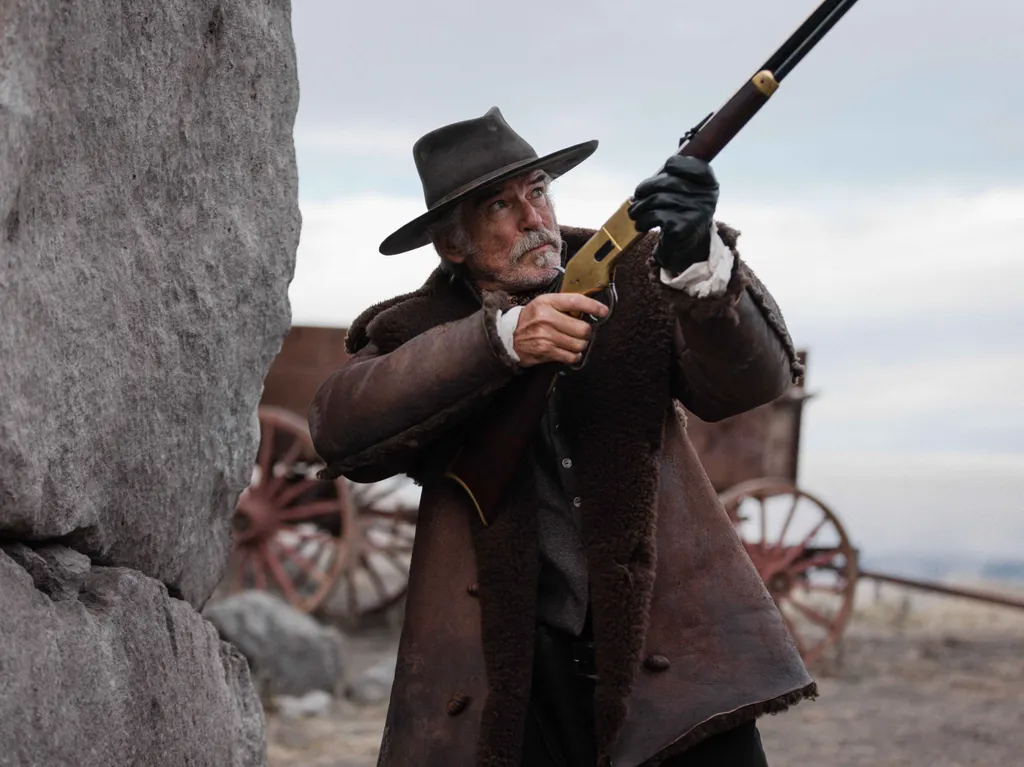 a születésnapos Pierce Brosnan, aszületésnaposPierceBrosnan, PierceBrosnan,      THE UNHOLY TRINITY
2025
de Richard Gray
Pierce Brosnan.
COLLECTION CHRISTOPHEL © Amadeus Productions - High Five Films
western (Photo by Amadeus Productions - High Five / Col