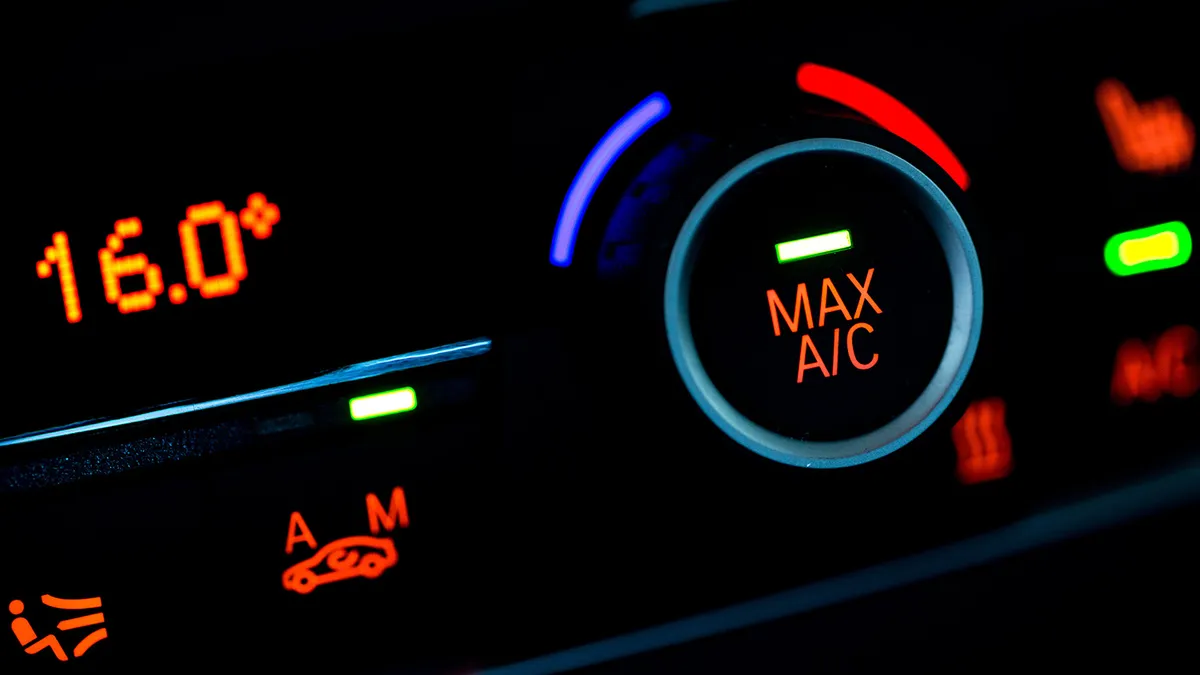 Autós légkondi 16 Celsius-fokra állítva