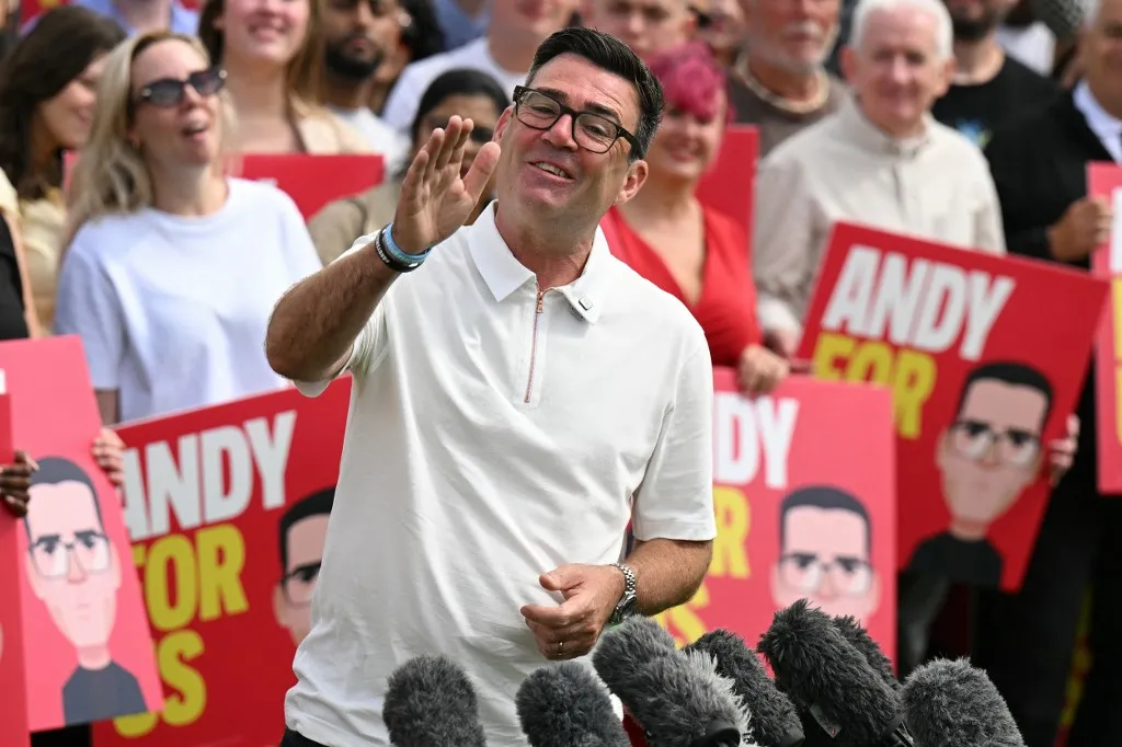 Andy Burnham lehet Starmer utódja Fotó: OLI SCARFF / AFP