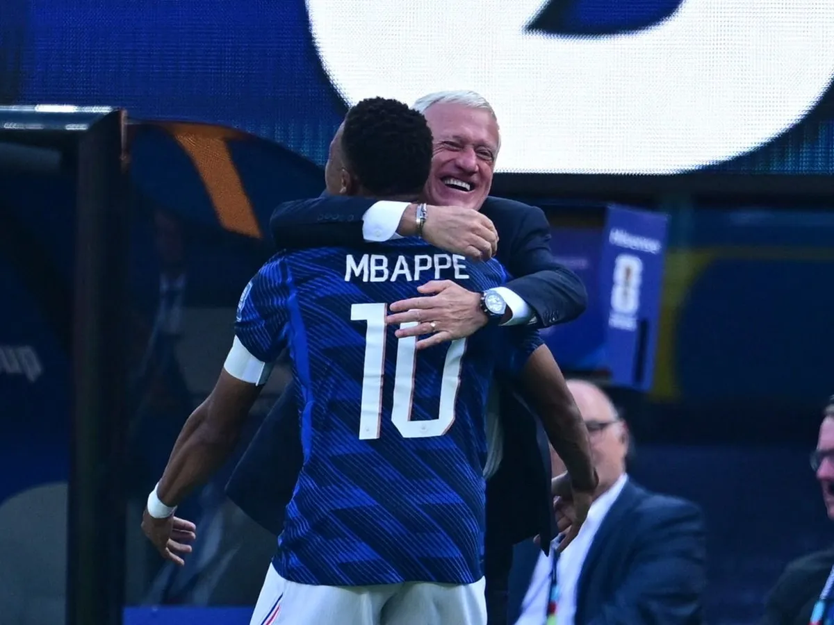 NEW JERSEY, USA - JUNE 30: Kylian Mbappe of France celebrates after scoring a goal during the 2026 FIFA World Cup Round of 32 match between France and Sweden at New Jersey Stadium (MetLife Stadium) in East Rutherford, New Jersey, USA, on June 30, 2026. Abdulhamid Hosbas / Anadolu (Photo by ABDULHAMID HOSBAS / Anadolu via AFP)