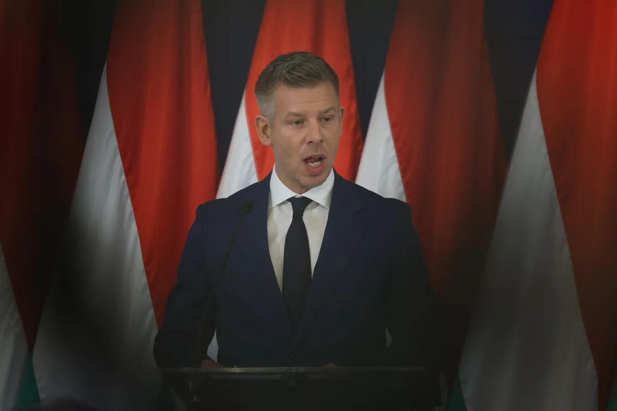 Magyar Péter szerint hazánkban kiemelkedően magas, 70-75 százalék körüli az euró bevezetésének támogatottsága (Fotó: Hatlaczki Balázs)