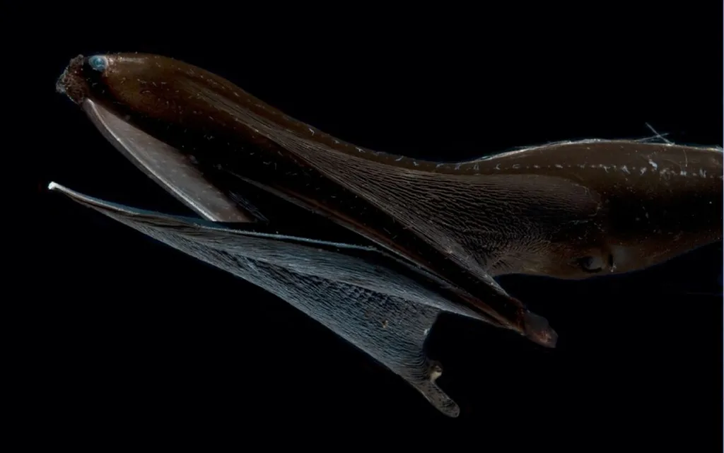 Gulper eel, pelican eel, Eurypharynx pelecanoides