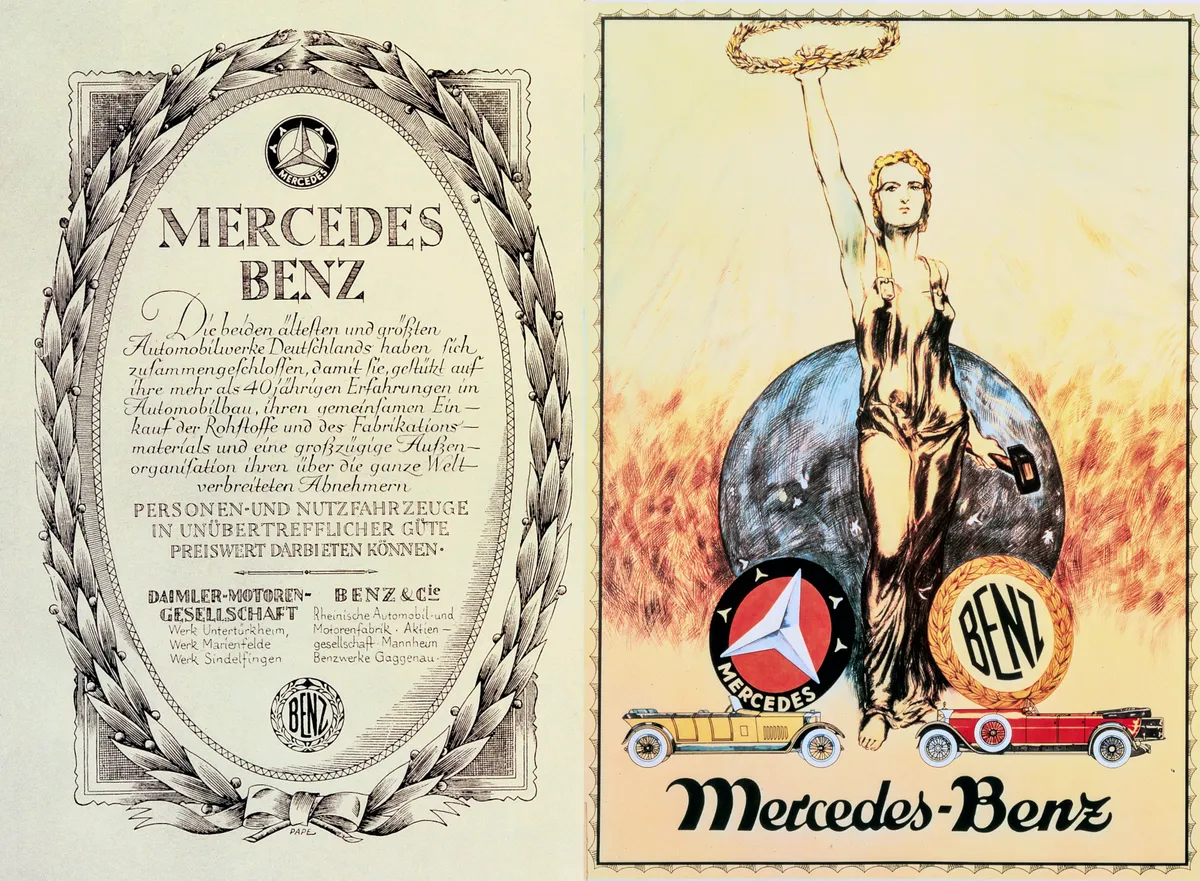 Urkunde zur Fusion 1926: In die neue Marke Mercedes-Benz bringt das Mannheimer Unternehmen Benz & Cie. neben der in Mannheim ansässigen „Rheinischen Automobil- und Motorenfabrik“ auch die „Benzwerke Gaggenau“ ein. 

Merger document of 1926: The Mannheim company of Benz & Cie. brought to the new Mercedes-Benz brand not only the Mannheim-based “Rheinische Automobil- und Motorenfabrik” but also “Benzwerke Gaggenau”.