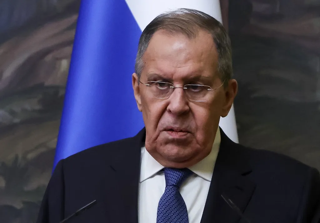 Szergej Lavrov orosz külügyminiszter Fotó: SERGEI ILNITSKY / POOL