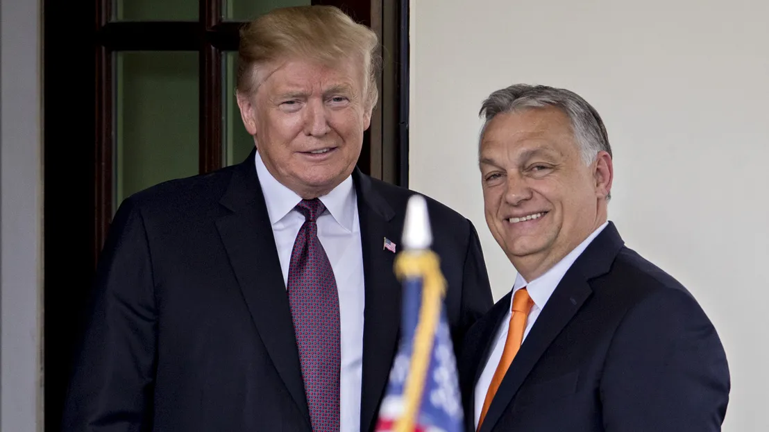 Orbán Viktor és Donald Trump amerikai elnök jó kapcsolatot ápolt az évek alatt (Fotó: Bloomberg/Getty Images)