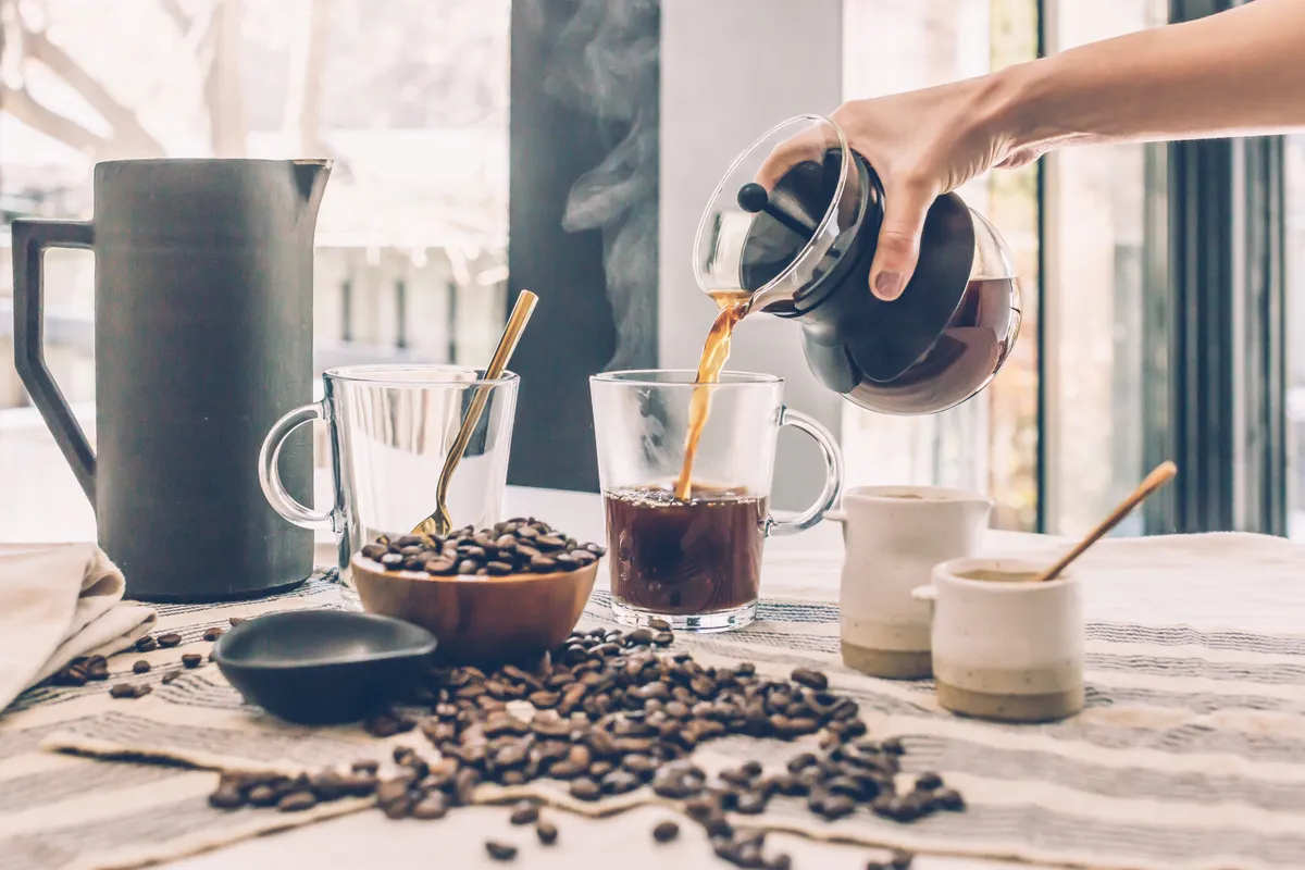 kávé, csésze, koffein