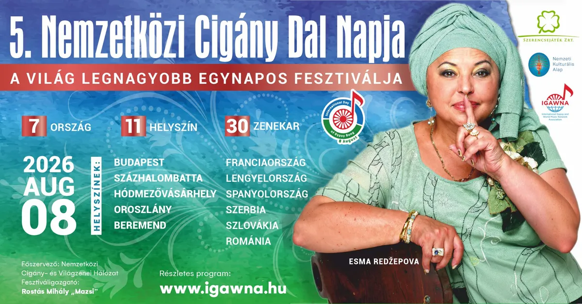 Nemzetközi Cigány Dal Napja számos fellépővel készül idén.