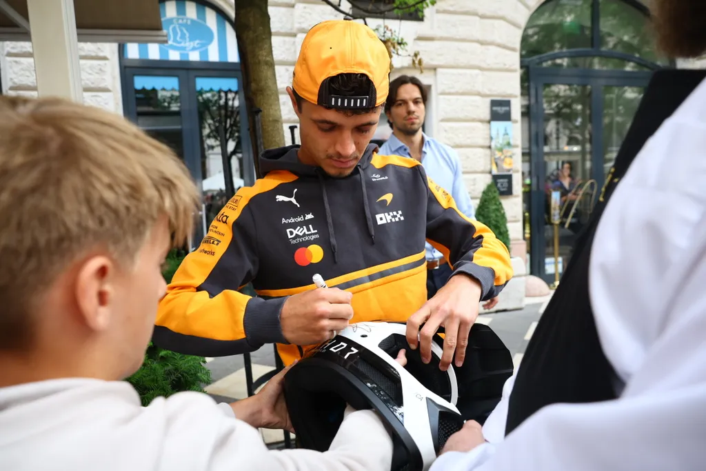 a McLaren párosa, Oscar Piastri és Lando Norris az Aria Hotel Budapestet választotta.