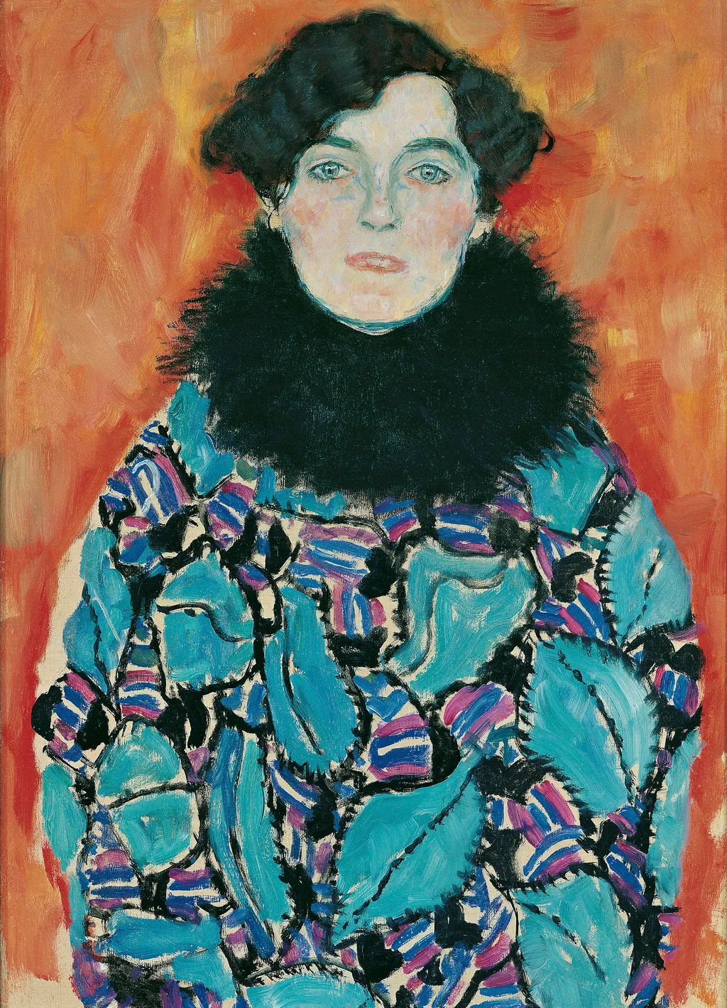 A ma a bécsi Belvedere-ben látható, 1917-18 között készült Johanna Staude portréja című festmény - amely szintén az utolsó női portrék egyike - befejezetlen maradt. 