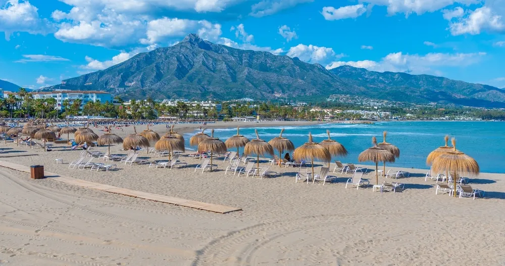 Puerto Banus Marbella mediterrán tengerpart