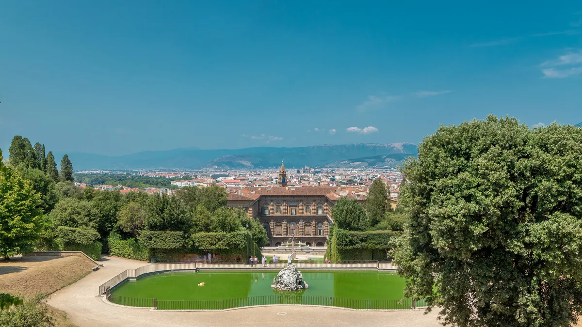 A Boboli kert Firenzében.