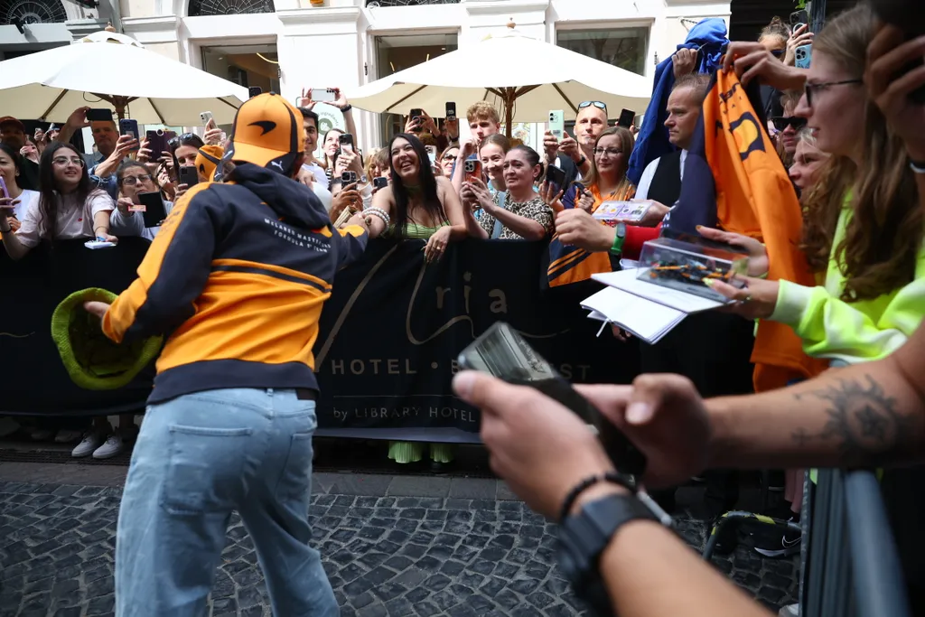 a McLaren párosa, Oscar Piastri és Lando Norris az Aria Hotel Budapestet választotta.