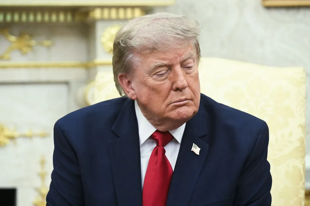 Donald Trump az Egyesült Államok elnöke Fotó: SAUL LOEB / AFP