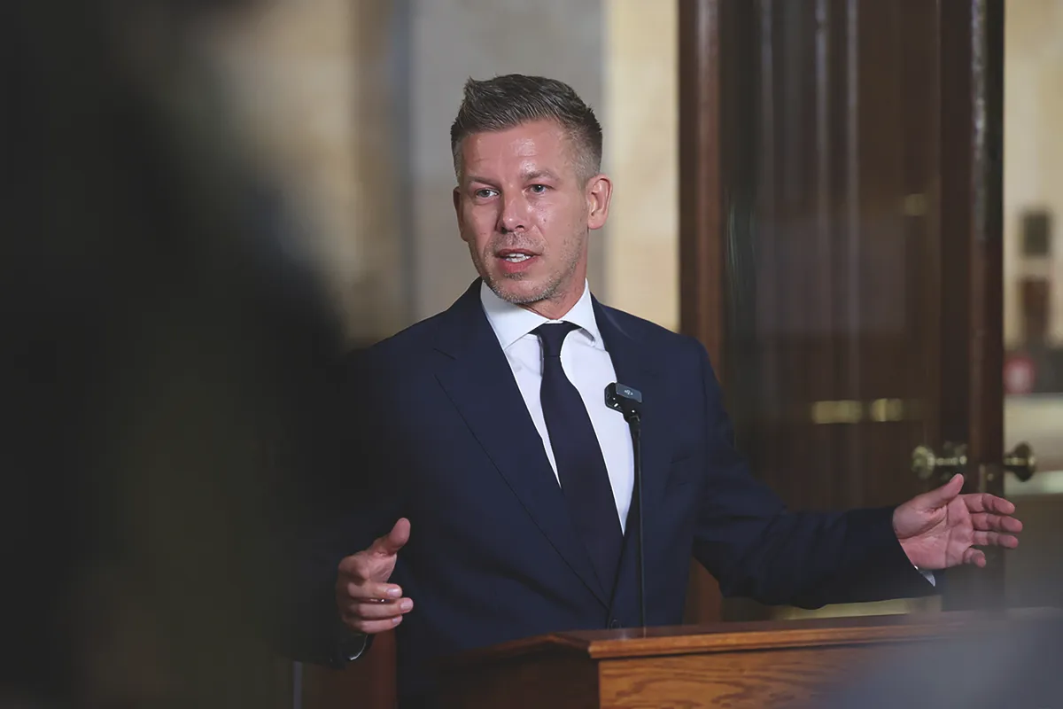 Magyar Péter miniszterelnök rendkívüli sajtótájékoztatója, MagyarPéterrendkívülisajtótájékoztató, 2026.07.13.
Magyar Péter, MagyarPéter
