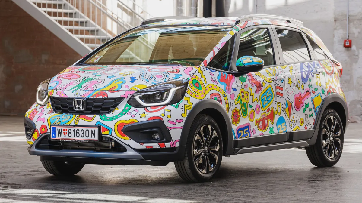 Ausztriában lehet majd találkozni a Honda Jazz kifestővel.