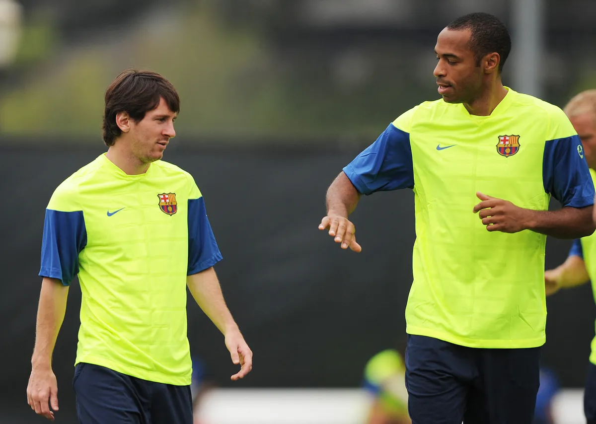 Thierry Henry testközelből figyelhette Lionel Messi fejlődését