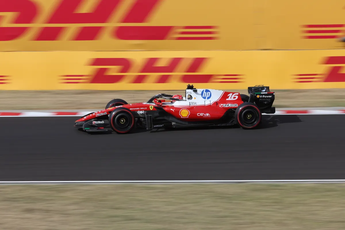 Charles Leclerc Forma-1-es versenyző a Hungaroringen