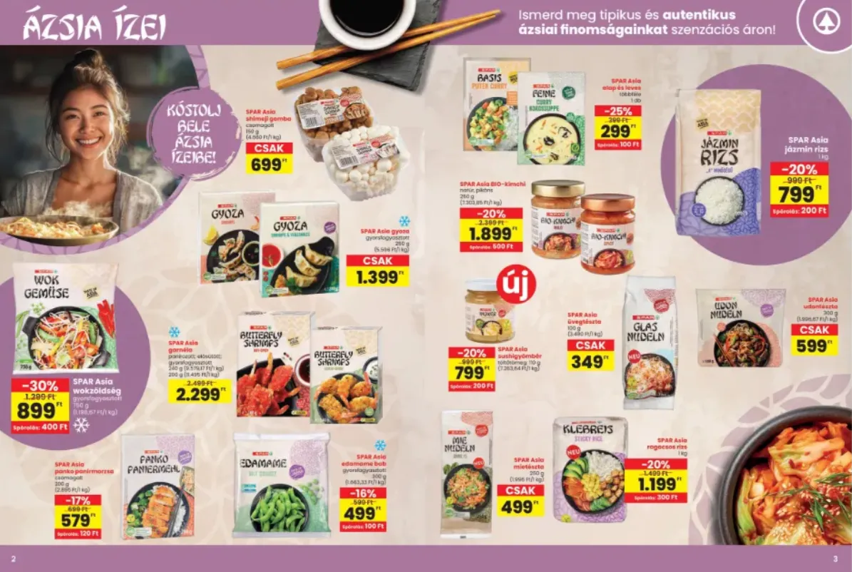 A SPAR heti kínálatában több népszerű ázsiai alapanyag is kedvezményes áron érhető el