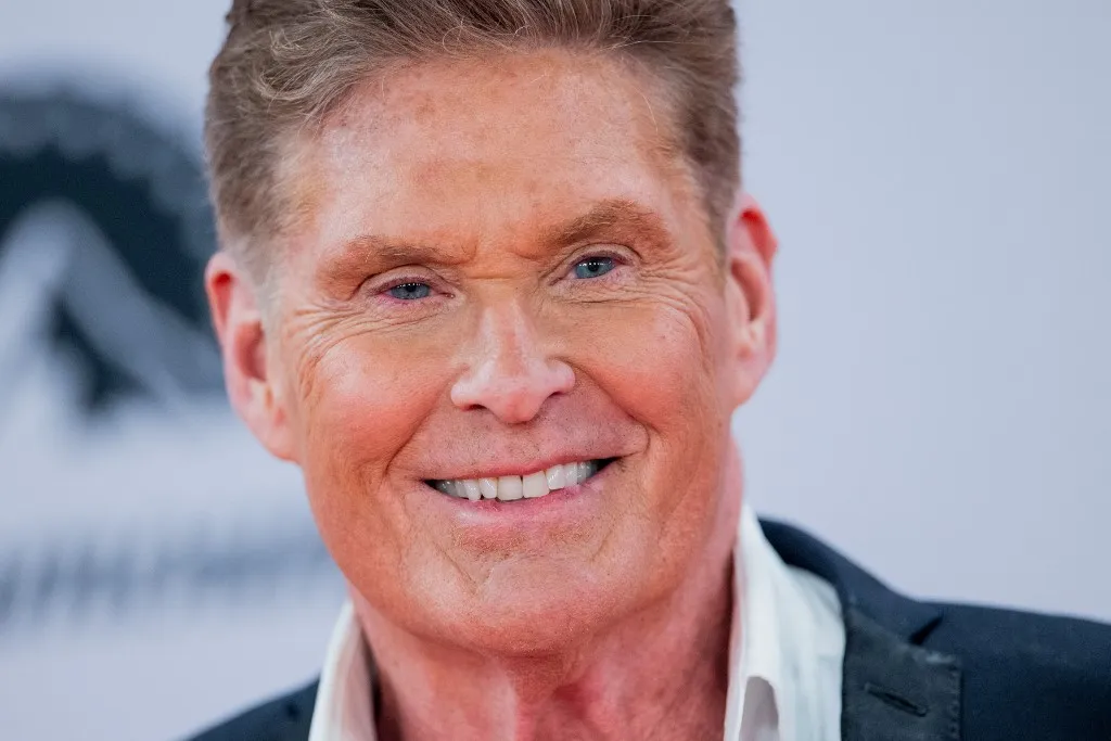 13 November 2022, North Rhine-Westphalia, Duesseldorf: David Hasselhoff walks the red carpet at the MTV Europe Music Awards ceremony in front of PSD Bank Dome. Photo: Rolf Vennenbernd/dpa (Photo by ROLF VENNENBERND / dpa Picture-Alliance via AFP)
