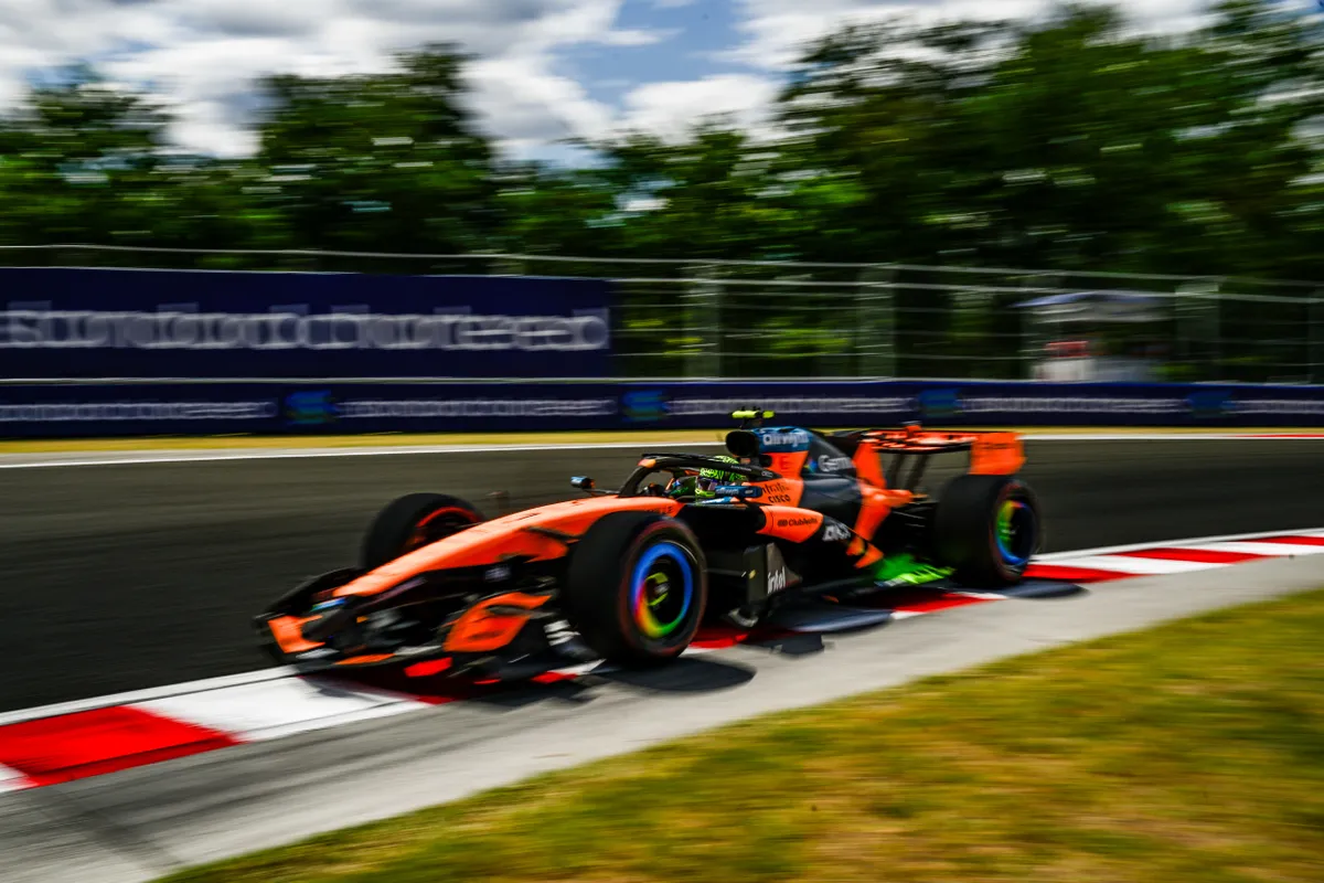 Lando Norris nyerte a Magyar Nagydíj időmérőjét