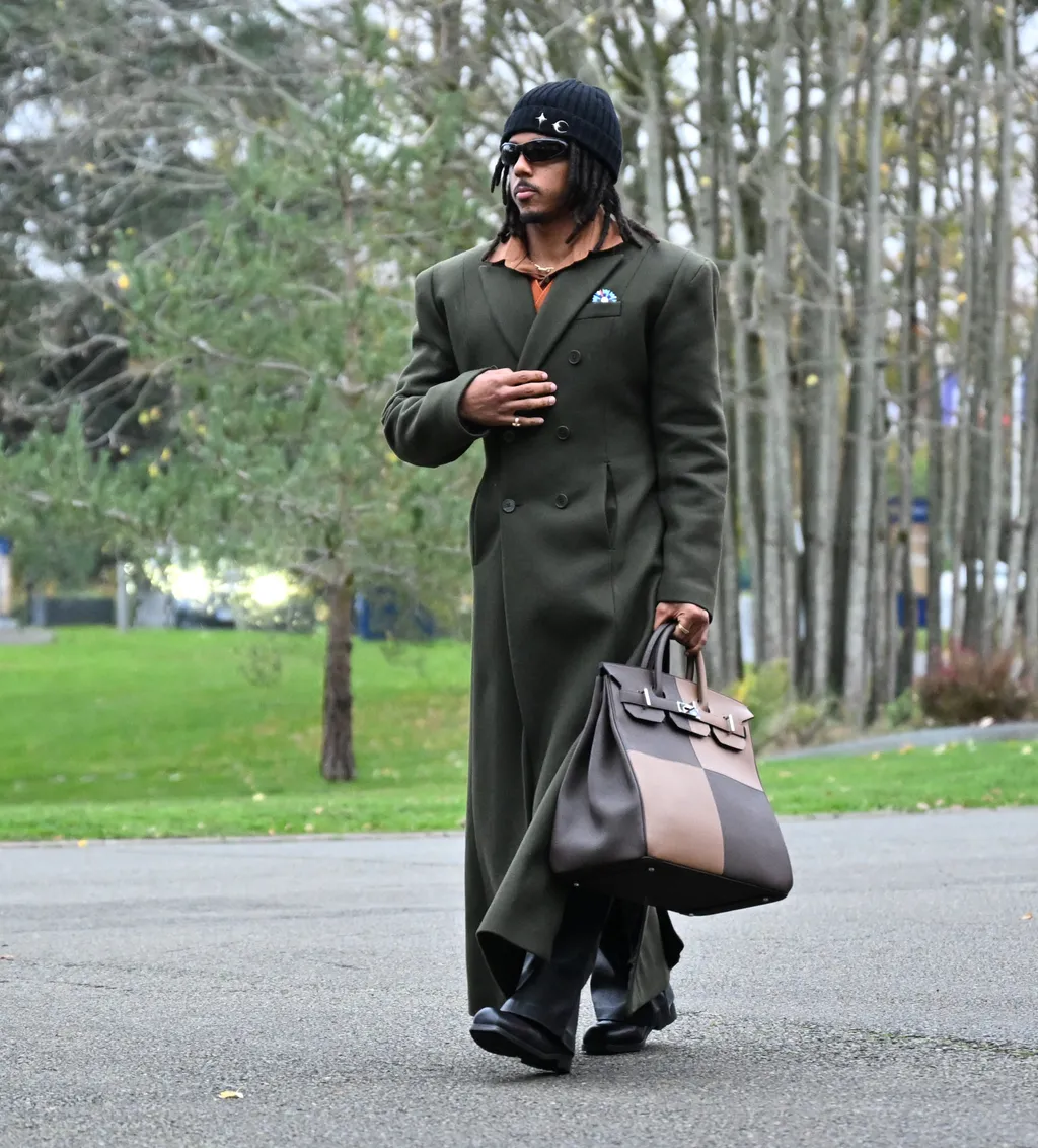 Jules Kounde,JulesKounde,                       CLAIREFONTAINE-EN-YVELINES, FRANCE - NOVEMBER 10: French football player Jules Kounde arrives for training camp as part of preparations for the upcoming FIFA World Cup 2026 Group D European qualification foo