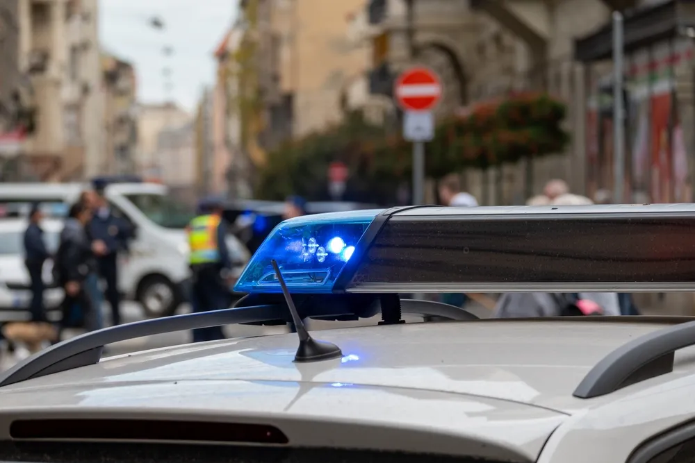 Budapest, Hungary - 12.15.2025 - Hungarian police car