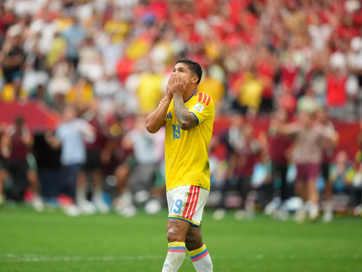 VANCOUVER, CANADA - JULY 07: Juan Camilo ‘Cucho’ Hernandez of Colombia reacts after penalty shoot-out following the 2026 FIFA World Cup Round of 16 match between Switzerland and Colombia at BC Place in Vancouver, British Columbia, Canada, on July 07, 2026. Ercin Erturk / Anadolu (Photo by Ercin Erturk / Anadolu via AFP)
